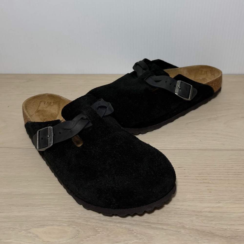 **Birkenstock Boston Braided
Suede Leather US 9.5 - 9
